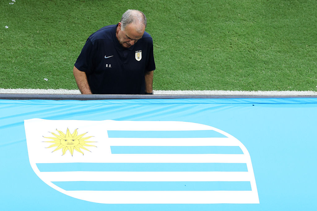Marcelo Bielsa cut a dejected figure for much of Uruguay's meeting with Saudi Arabia