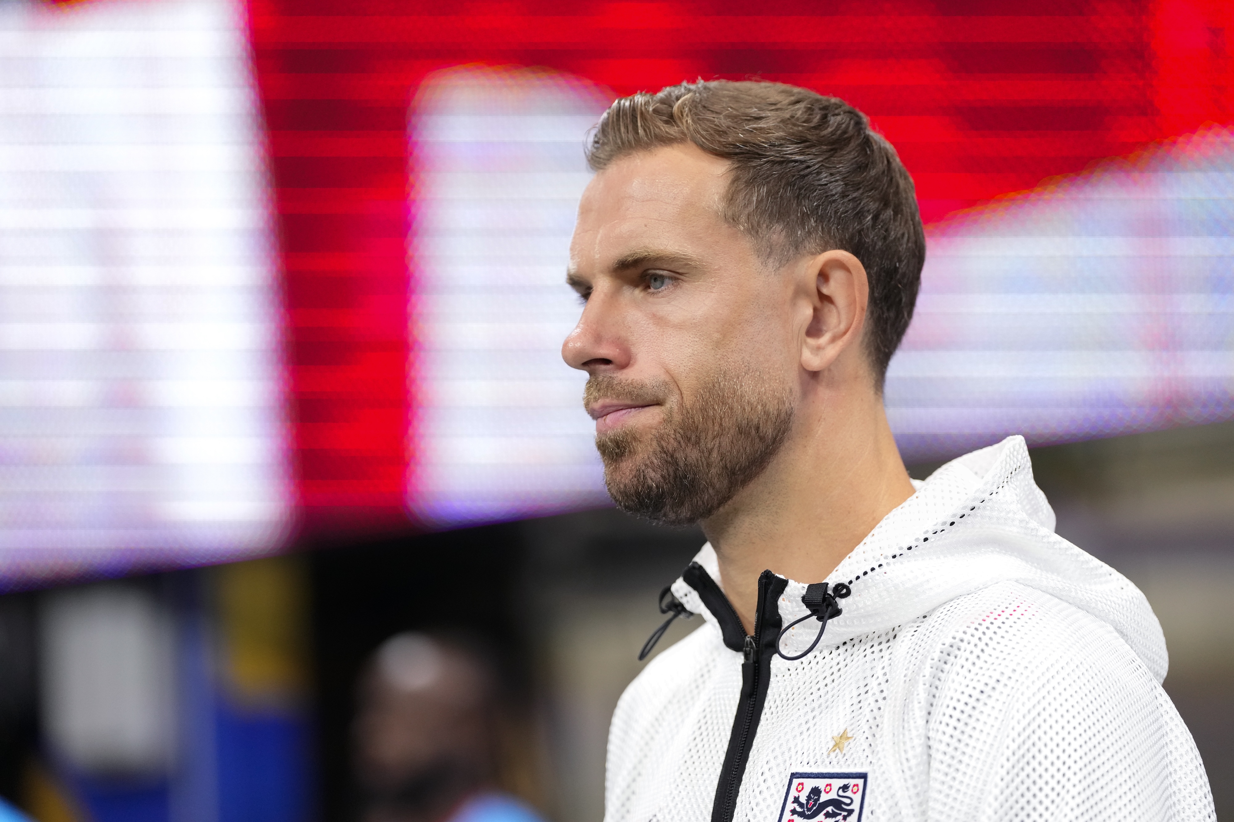 ATLANTA, GEORGIA - JULY 01: Jordan Henderson of England looks on during the FIFA World Cup 2026 Round Of 32 match between England and Congo DR at Atlanta Stadium on July 1, 2026 in Atlanta, United States. (Photo by Europa Press Sports/Europa Press via Getty Images)