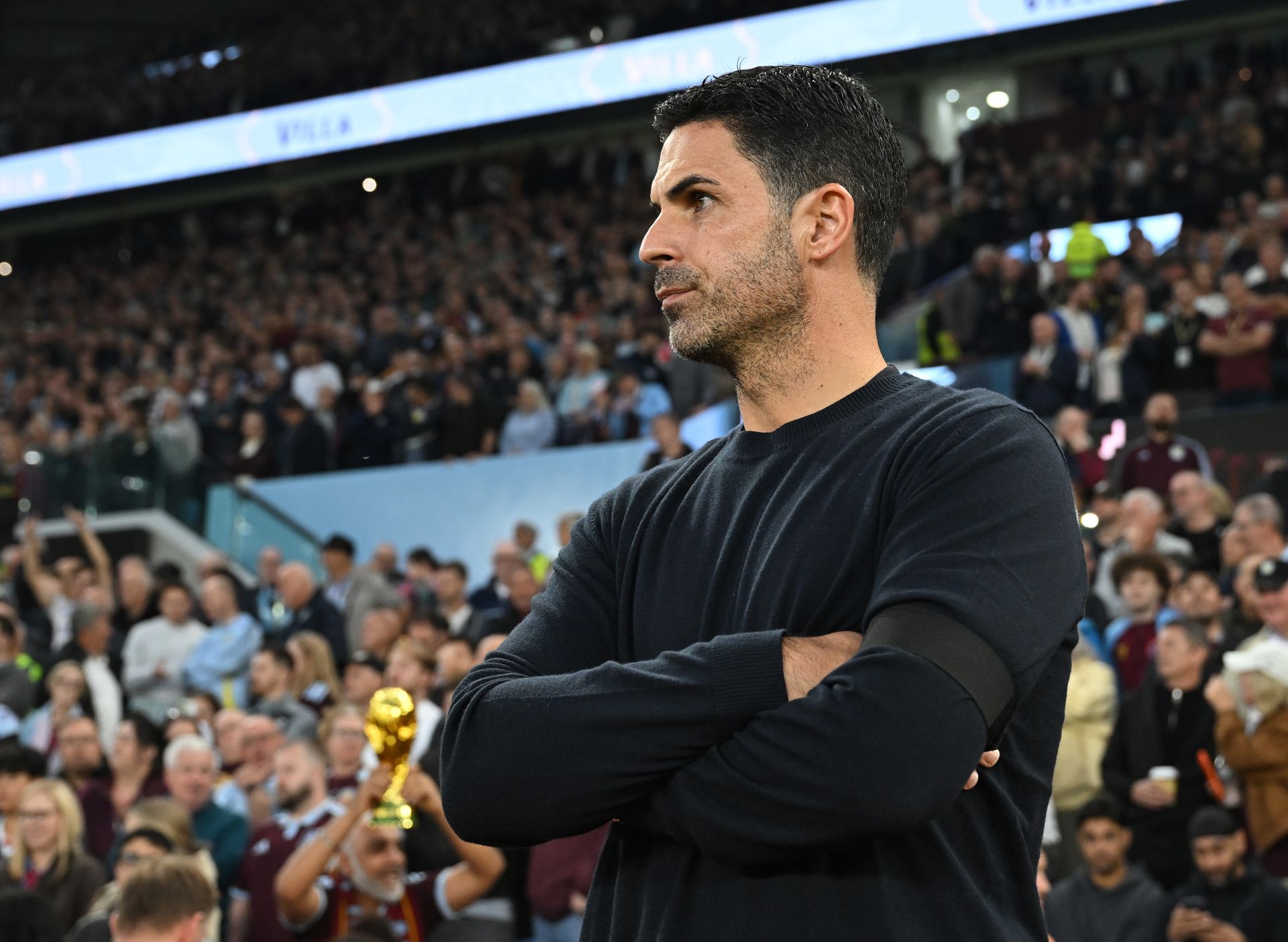 Arsenal Manager Mikel Arteta before the Premier League 2026/27 match between Aston Villa FC and Arsenal FC at Villa Park on August 31, 2026 in Birmingham, England.